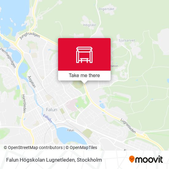 Falun Högskolan Lugnetleden map
