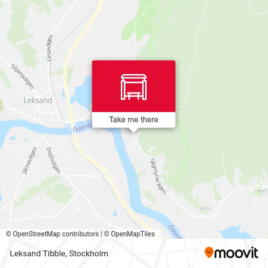 Leksand Tibble map