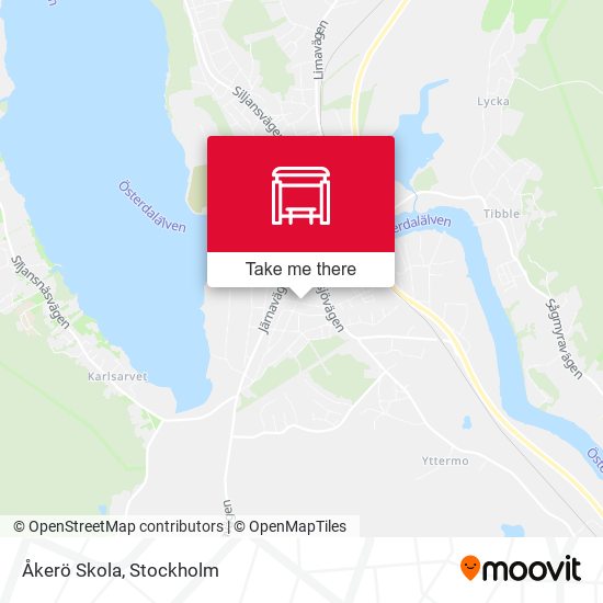 Åkerö Skola map