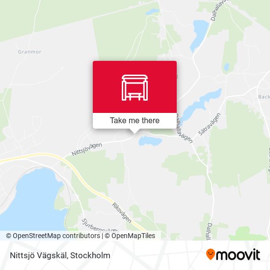 Nittsjö Vägskäl map