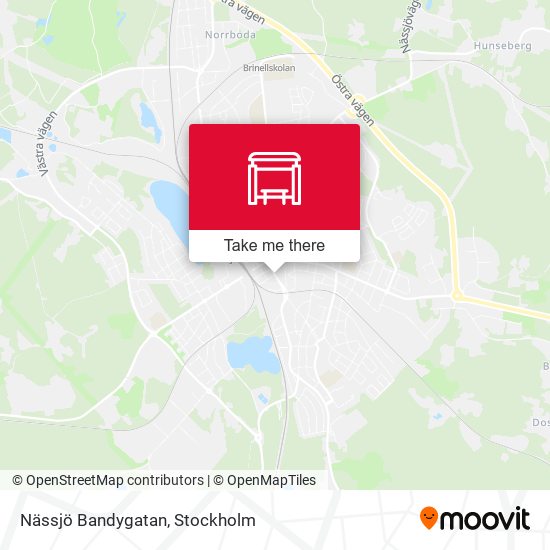 Nässjö Bandygatan map