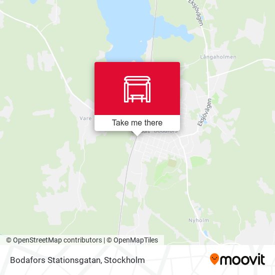 Bodafors Stationsgatan map