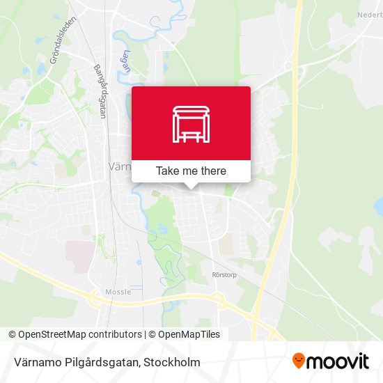 Värnamo Pilgårdsgatan map