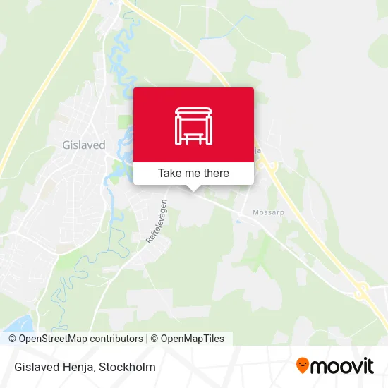 Gislaved Henja map