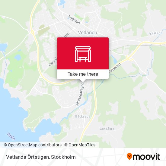 Vetlanda Örtstigen map