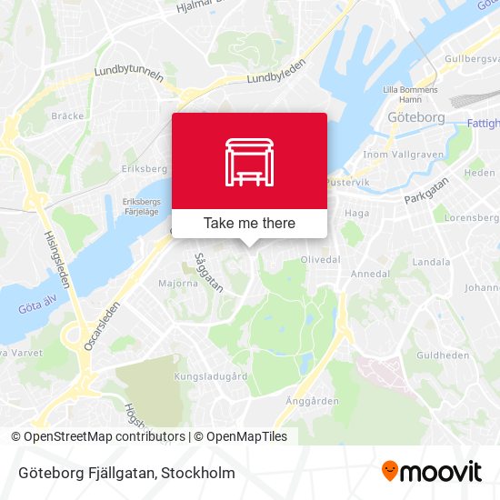 Göteborg Fjällgatan map