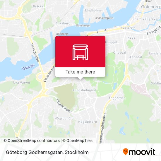 Göteborg Godhemsgatan map