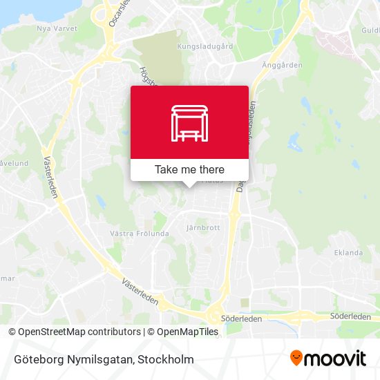 Göteborg Nymilsgatan map