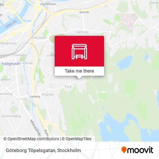 Göteborg Töpelsgatan map