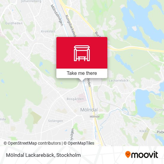 Mölndal Lackarebäck map