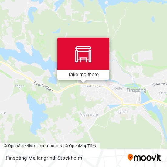 Finspång Mellangrind map
