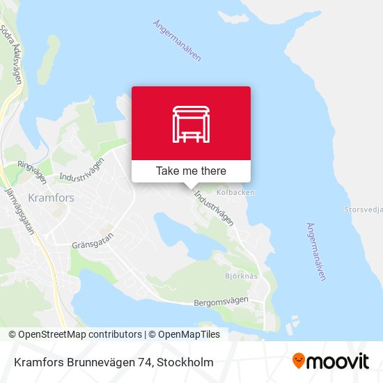 Kramfors Brunnevägen 74 map