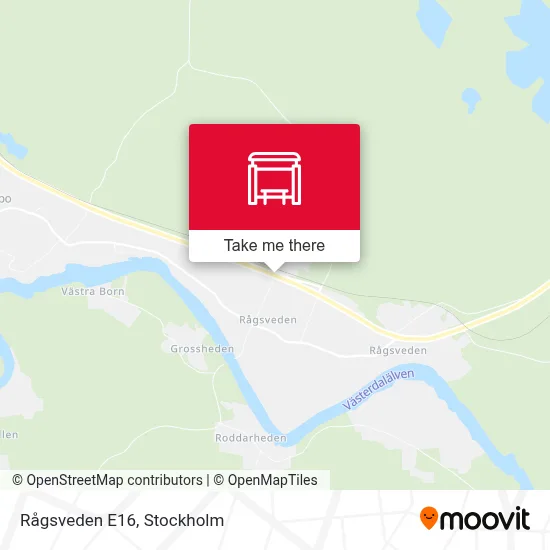 Rågsveden E16 map