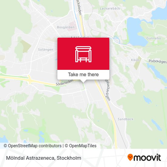 Mölndal Astrazeneca map