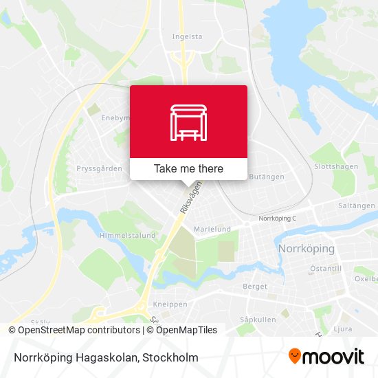 Norrköping Hagaskolan map