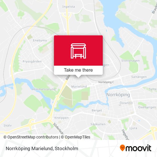 Norrköping Marielund map