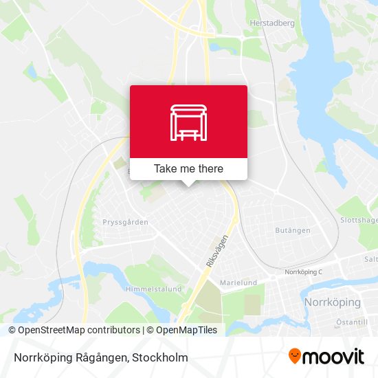 Norrköping Rågången map