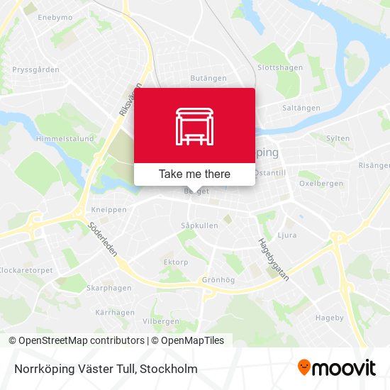 Norrköping Väster Tull map