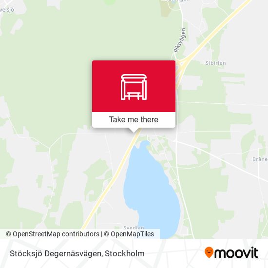 Stöcksjö Degernäsvägen map