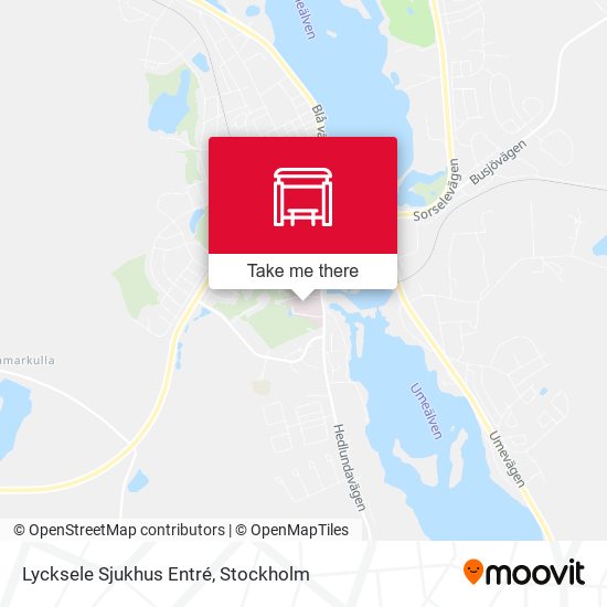 Lycksele Sjukhus Entré map