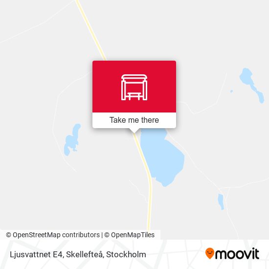 Ljusvattnet E4, Skellefteå map