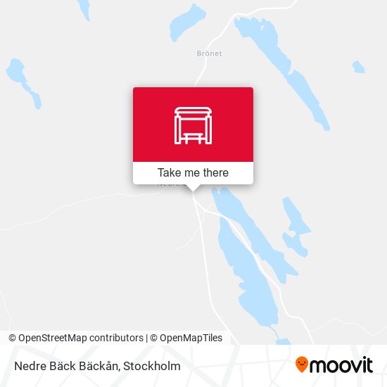 Nedre Bäck Bäckån map