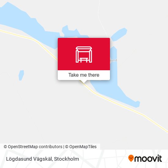 Lögdasund Vägskäl map