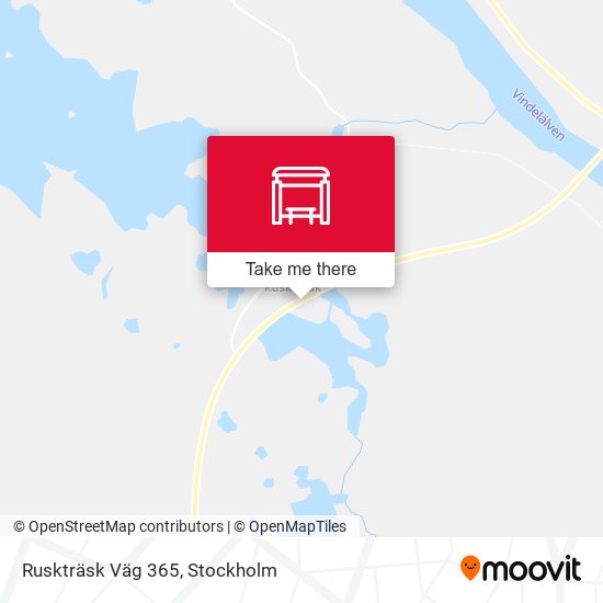Ruskträsk Väg 365 map