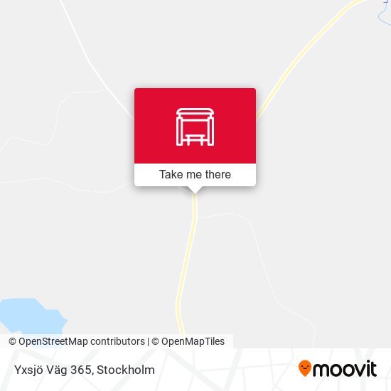 Yxsjö Väg 365 map