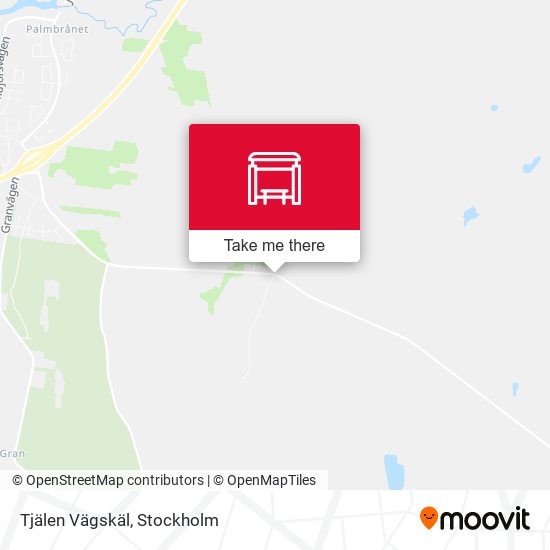 Tjälen Vägskäl map