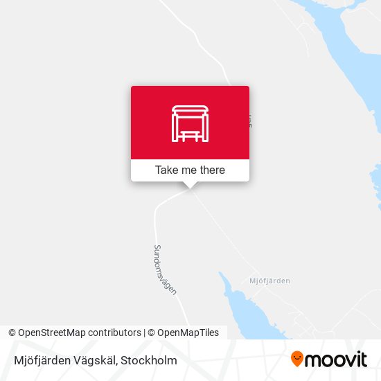 Mjöfjärden Vägskäl map