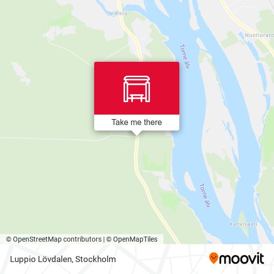 Luppio Lövdalen map