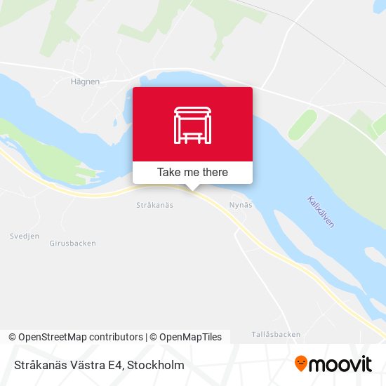 Stråkanäs Västra E4 map