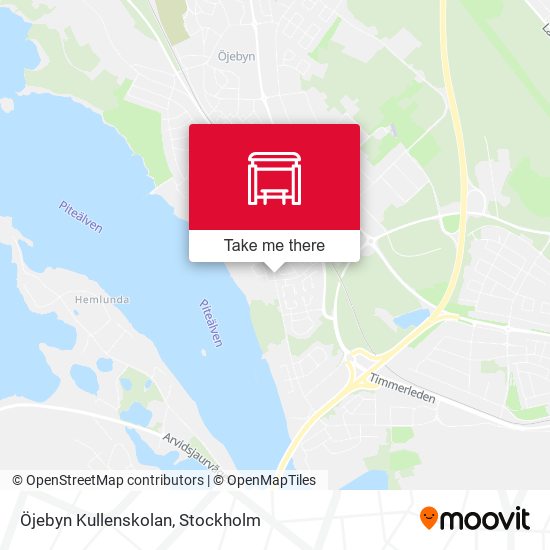 Öjebyn Kullenskolan map