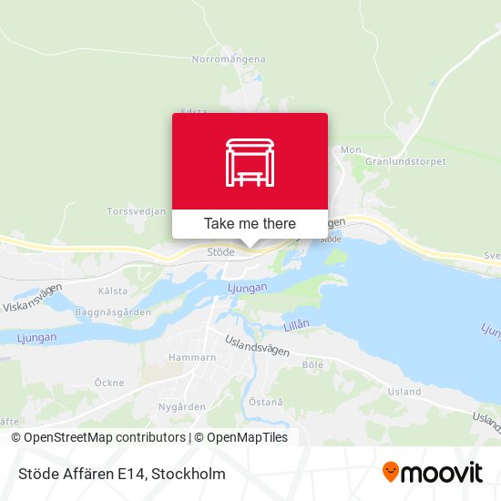 Stöde Affären E14 map