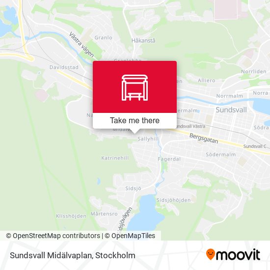 Sundsvall Midälvaplan map