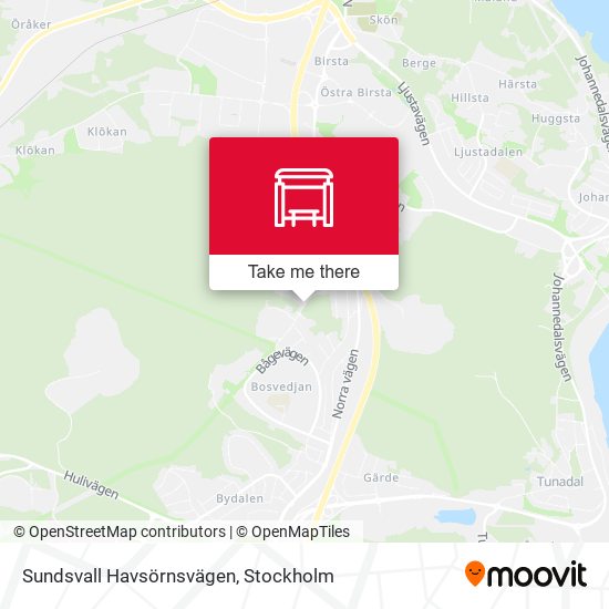 Sundsvall Havsörnsvägen map