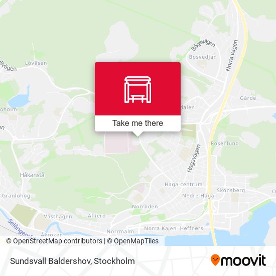 Sundsvall Baldershov map
