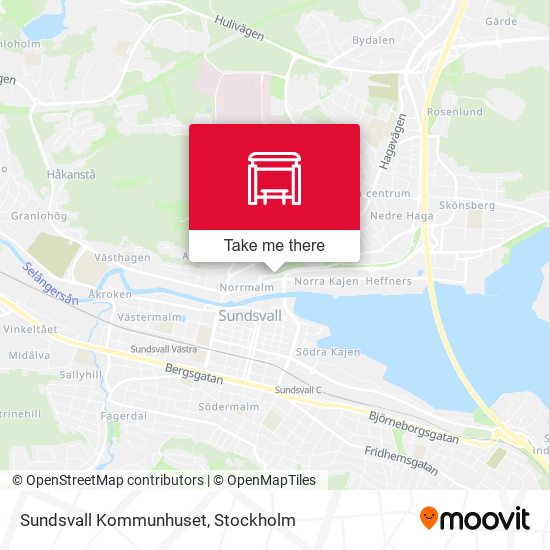 Sundsvall Kommunhuset map
