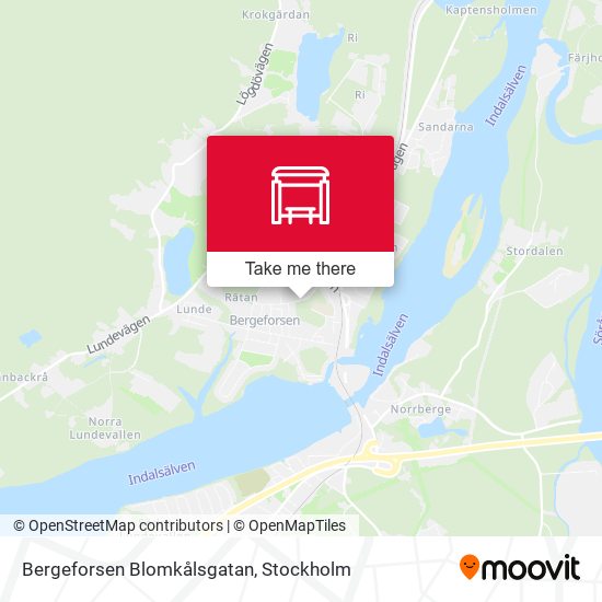 Bergeforsen Blomkålsgatan map