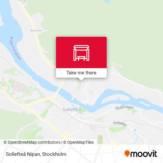 Sollefteå Nipan map