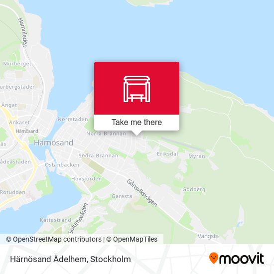 Härnösand Ädelhem map