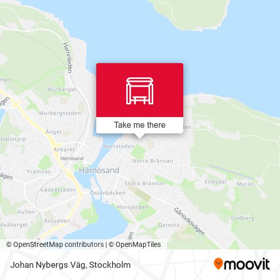 Johan Nybergs Väg map