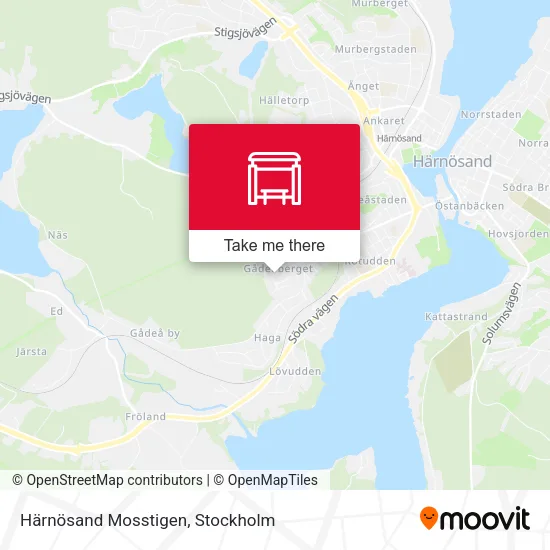Härnösand Mosstigen map