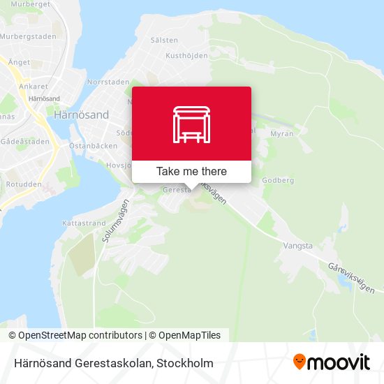 Härnösand Gerestaskolan map