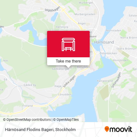 Härnösand Flodins Bageri map