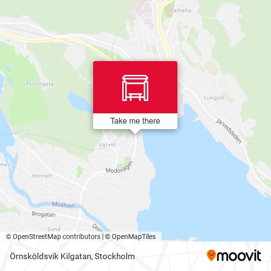 Örnsköldsvik Kilgatan map