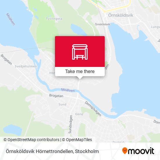 Örnsköldsvik Hörnettrondellen map