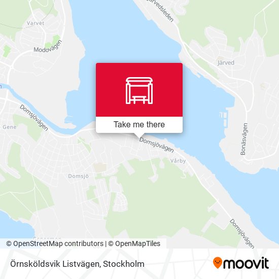 Örnsköldsvik Listvägen map