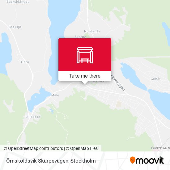 Örnsköldsvik Skärpevägen map